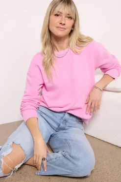 Sweatshirts<EVEREVE Charlize Crew Neck Sweatshirt Orchid