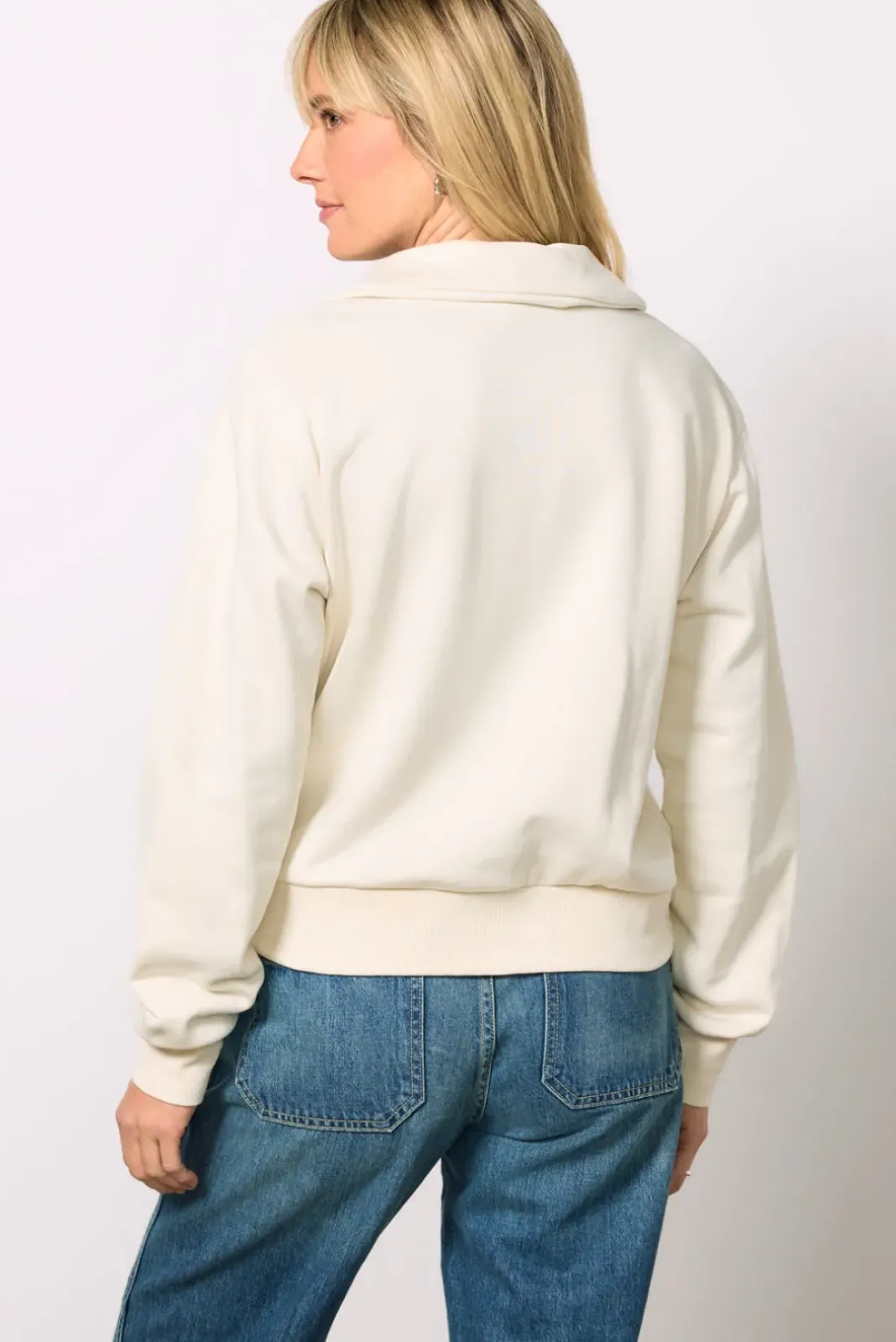 Sweatshirts<EVEREVE Chelsea Half Zip Sweatshirt White/Multi
