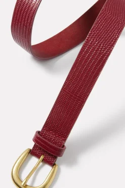 Belts<EVEREVE Cheyenne Croc Belt Red