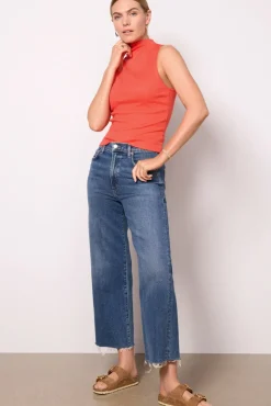 Tops & Tees<MICHAEL STARS Chiara Drape Neck Top Poppyred