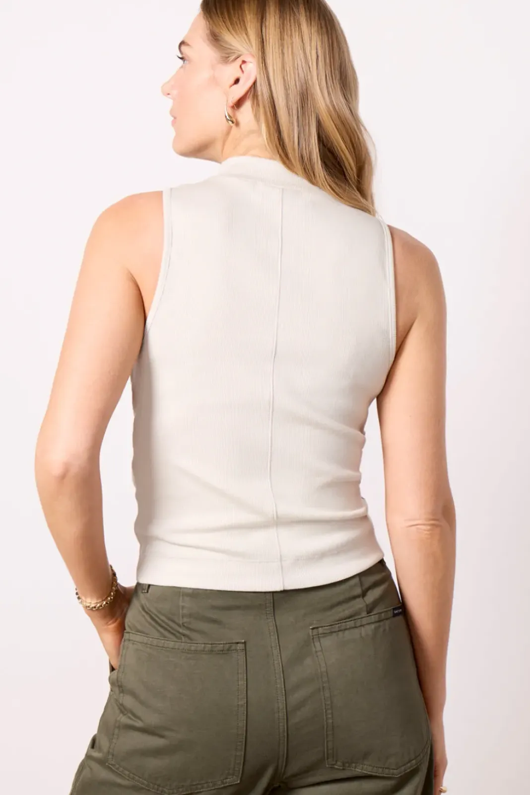Tops & Tees<MICHAEL STARS Chiara Drape Neck Top Stucco