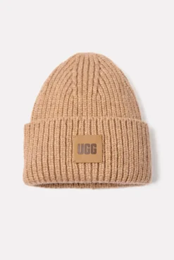 Hats<UGG Chunky Rib Beanie Camel