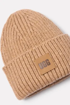 Hats<UGG Chunky Rib Beanie Camel