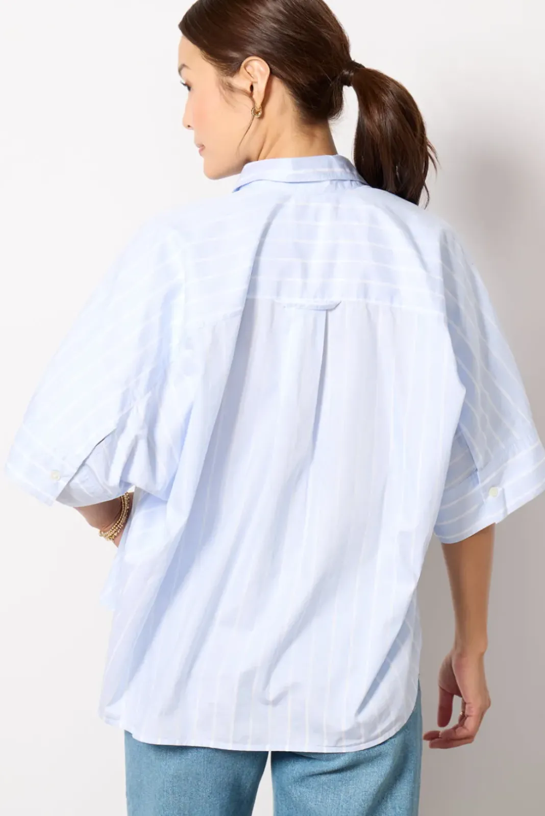 Tops & Tees<CITIZENS OF HUMANITY Claire Origami Shirt Rhodesstripe