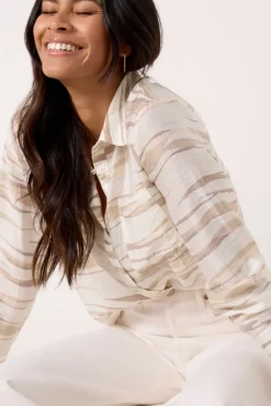 Tops & Tees<EVEREVE Clara Sheer Shirt Neutral
