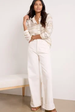 Tops & Tees<EVEREVE Clara Sheer Shirt Neutral
