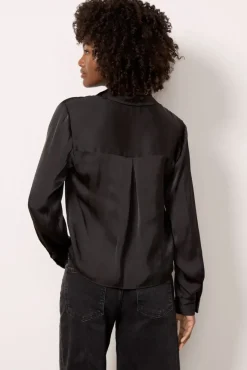 Tops & Tees<Z SUPPLY Clara Silky Top Black