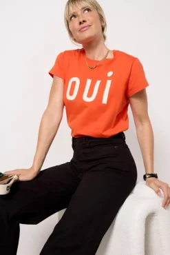Tops & Tees<CLARE V. Classic Tee Bloodorange
