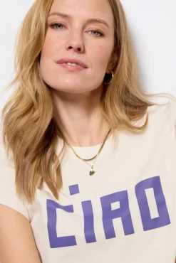 Tops & Tees<CLARE V. Classic Tee Cream