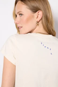 Tops & Tees<CLARE V. Classic Tee Cream