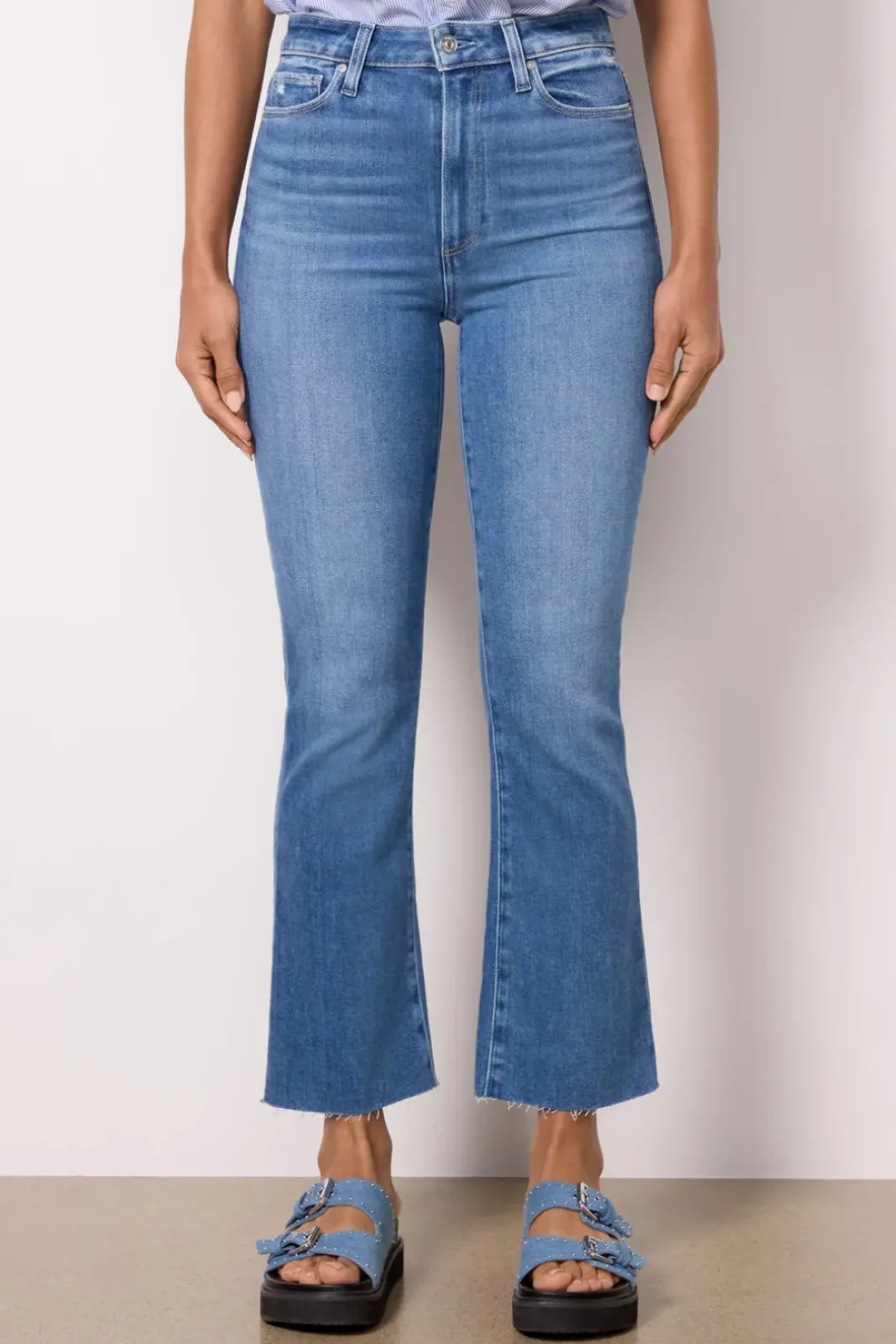 Jeans<PAIGE Claudine w/ Raw hem Flamencodistressed