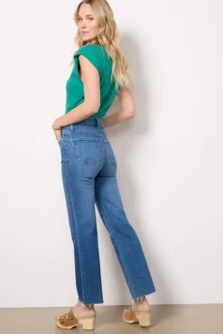 Jeans<PAIGE Claudine W/ Raw Hem Stardom