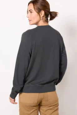 Sweatshirts<FAHERTY Coastal Cloud Crew Washedblack