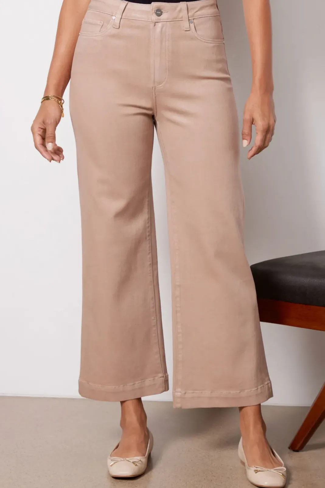 Pants & Leggings<PAIGE Coated Anessa Frenchlatte