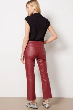 Pants & Leggings<KUT FROM THE KLOTH Coated Kelsey Crop Boot Red