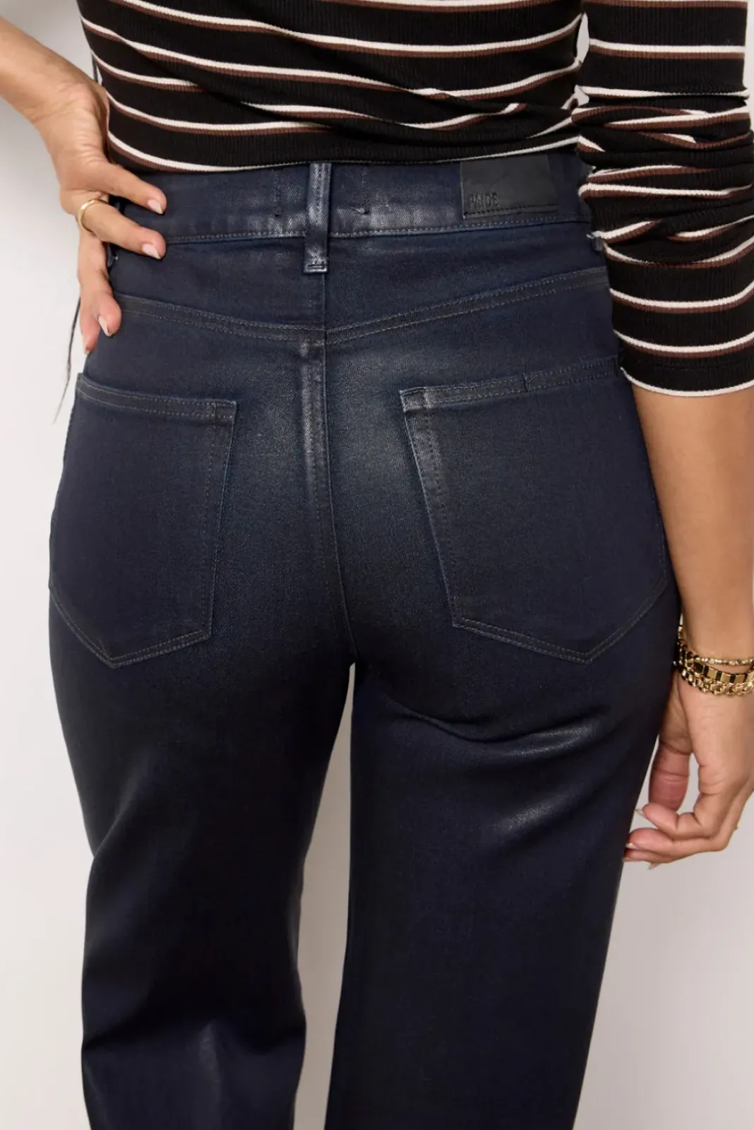 Jeans<PAIGE Coated Sasha Glazedindigo