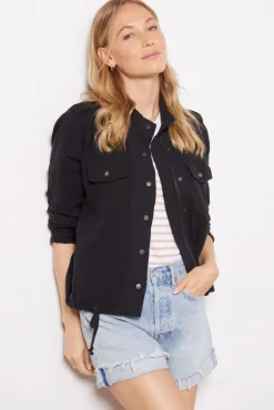 Blazers & Jackets<RAILS Collins Gauze Jacket Black