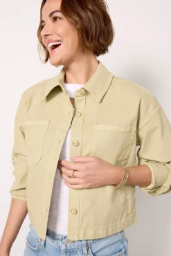Blazers & Jackets<PAIGE Connor Shacket Paleolive