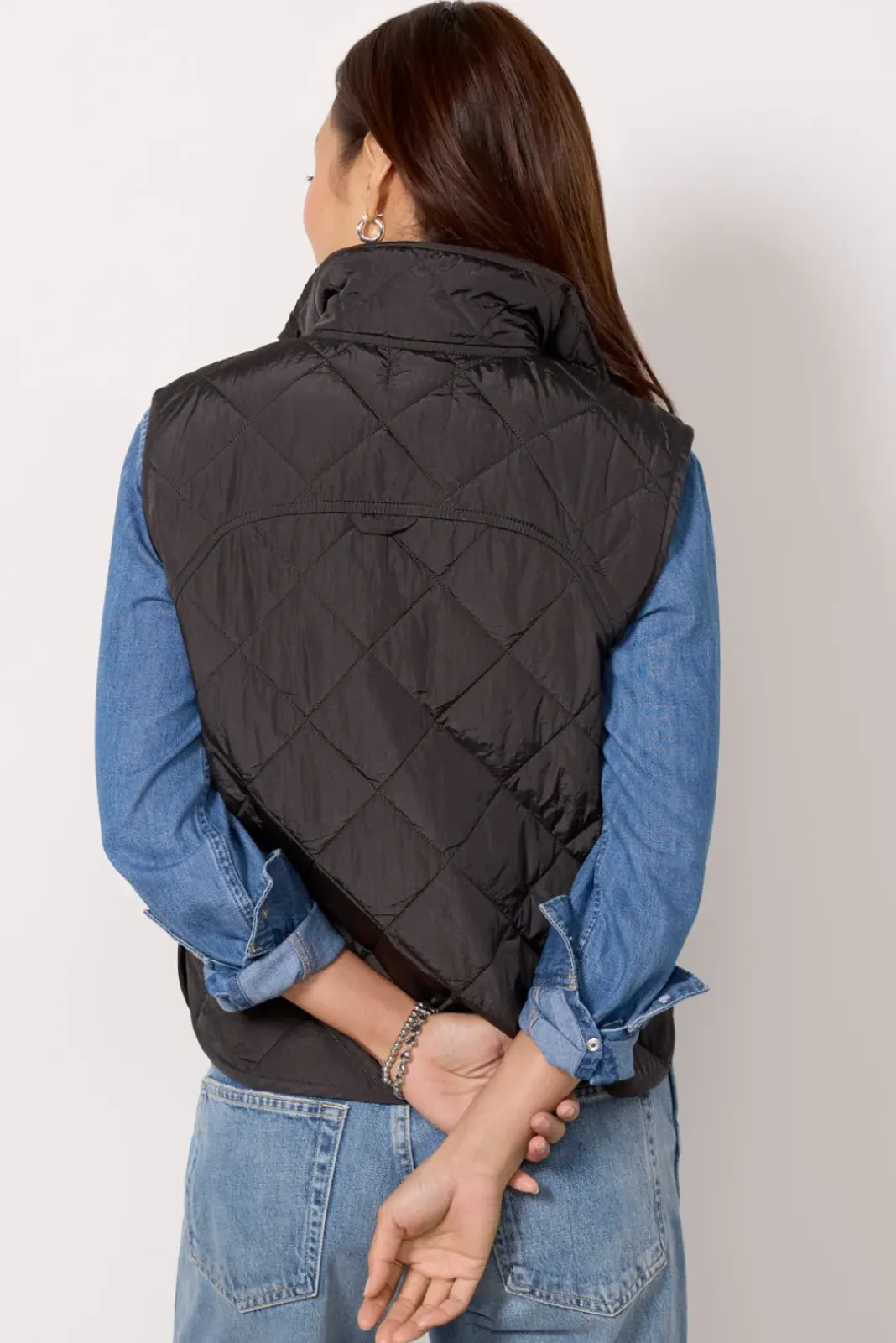 Blazers & Jackets<EVEREVE Cooper Quilted Vest Washedblack