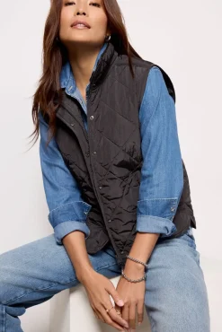 Blazers & Jackets<EVEREVE Cooper Quilted Vest Washedblack