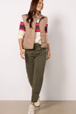 Blazers & Jackets<EVEREVE Cooper Quilted Vest Taupe