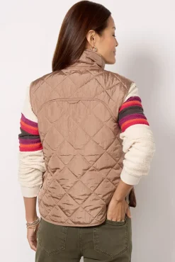 Blazers & Jackets<EVEREVE Cooper Quilted Vest Taupe