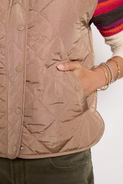 Blazers & Jackets<EVEREVE Cooper Quilted Vest Taupe
