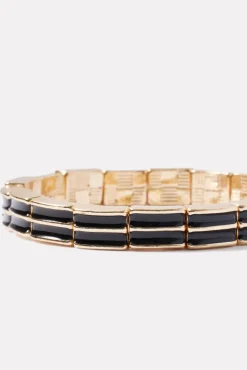 Jewelry<EVEREVE Cordova Enamel Bracelet Black/Gold