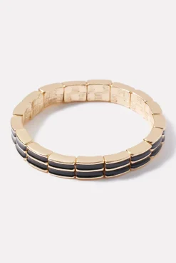 Jewelry<EVEREVE Cordova Enamel Bracelet Black/Gold