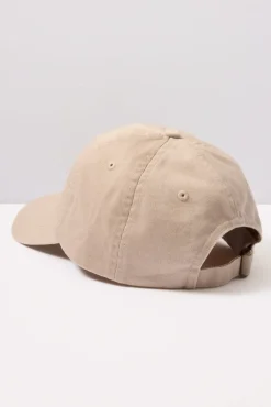 Hats<CLARE V. Cotton Baseball Hat Khaki/Royal
