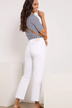 Jeans<PAIGE Courtney w Raw Hem Crispwhite