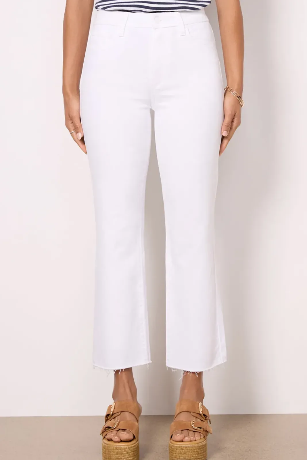 Jeans<PAIGE Courtney w Raw Hem Crispwhite