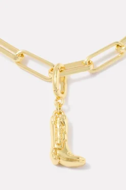 Jewelry<GORJANA Cowboy Boot Charm Gold