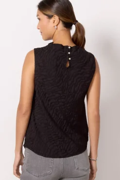 Tops & Tees<CLOTH AND STONE Cowl Neck Top Black