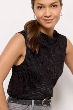 Tops & Tees<CLOTH AND STONE Cowl Neck Top Black