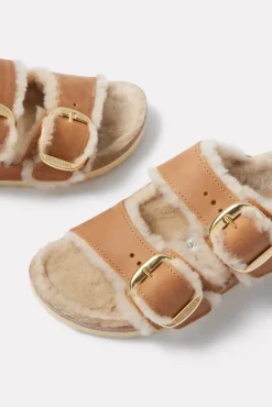 Shoes<BIRKENSTOCK Cozy Arizona Cognac