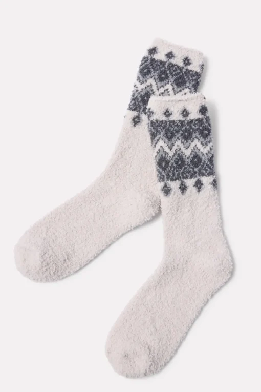 Socks<BAREFOOT DREAMS CozyChic Fair Isle Sock Slateblue