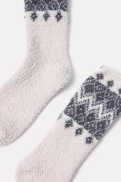 Socks<BAREFOOT DREAMS CozyChic Fair Isle Sock Slateblue