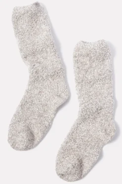 Socks<BAREFOOT DREAMS CozyChic Heathered Socks Pewtermulti