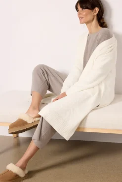 Intimates & Lounge<BAREFOOT DREAMS CozyChic Luxe High Slit Cardigan Pearl