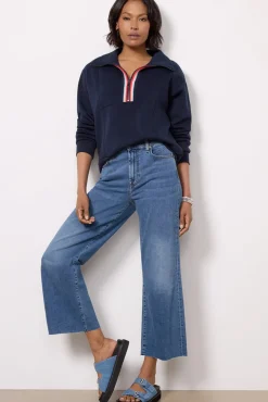 Jeans<7 FOR ALL MANKIND Cropped Alexa w Cut Hem Clara
