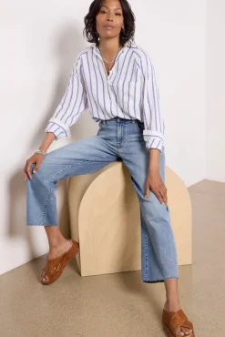 Jeans<7 FOR ALL MANKIND Cropped Alexa w Raw Hem Heidi