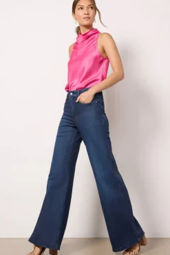 Tops & Tees<SANCTUARY Cute On Me Satin Top Pink