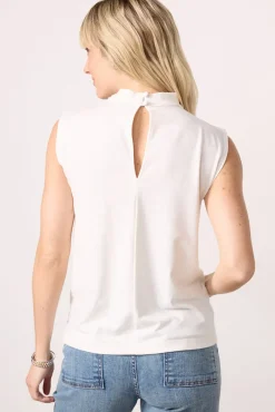 Tops & Tees<EVEREVE Dakota Cowl Neck Tank Offwhite