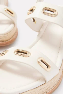 Shoes<SPLENDID FOOTWEAR Dani Wedge Sandal Linen
