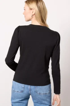Tops & Tees<NATION LTD Dania Keyhole Tee Black