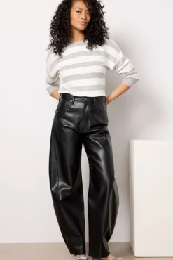 Tops & Tees<EVEREVE Danica Stripe Brushed Top Grey/White