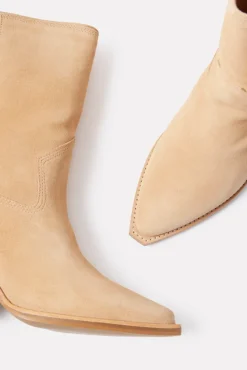 Shoes<KAANAS Dantes Suede Western Bootie Nutmeg