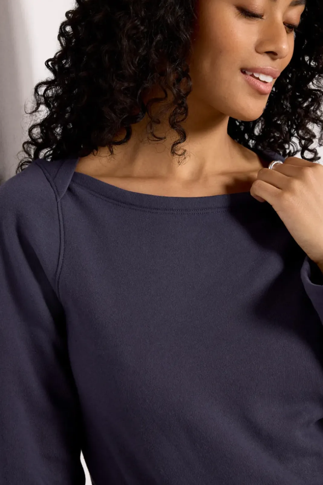 Sweatshirts<NATION LTD Darlene Envelope Neck Sweatshirt Graphite