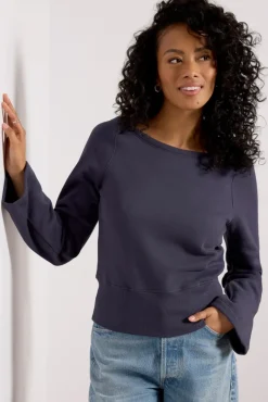 Sweatshirts<NATION LTD Darlene Envelope Neck Sweatshirt Graphite